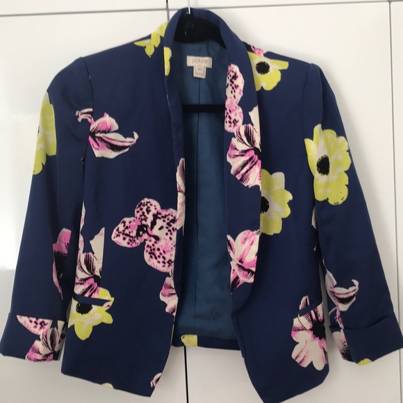 J. Crew cropped sleeve jacket